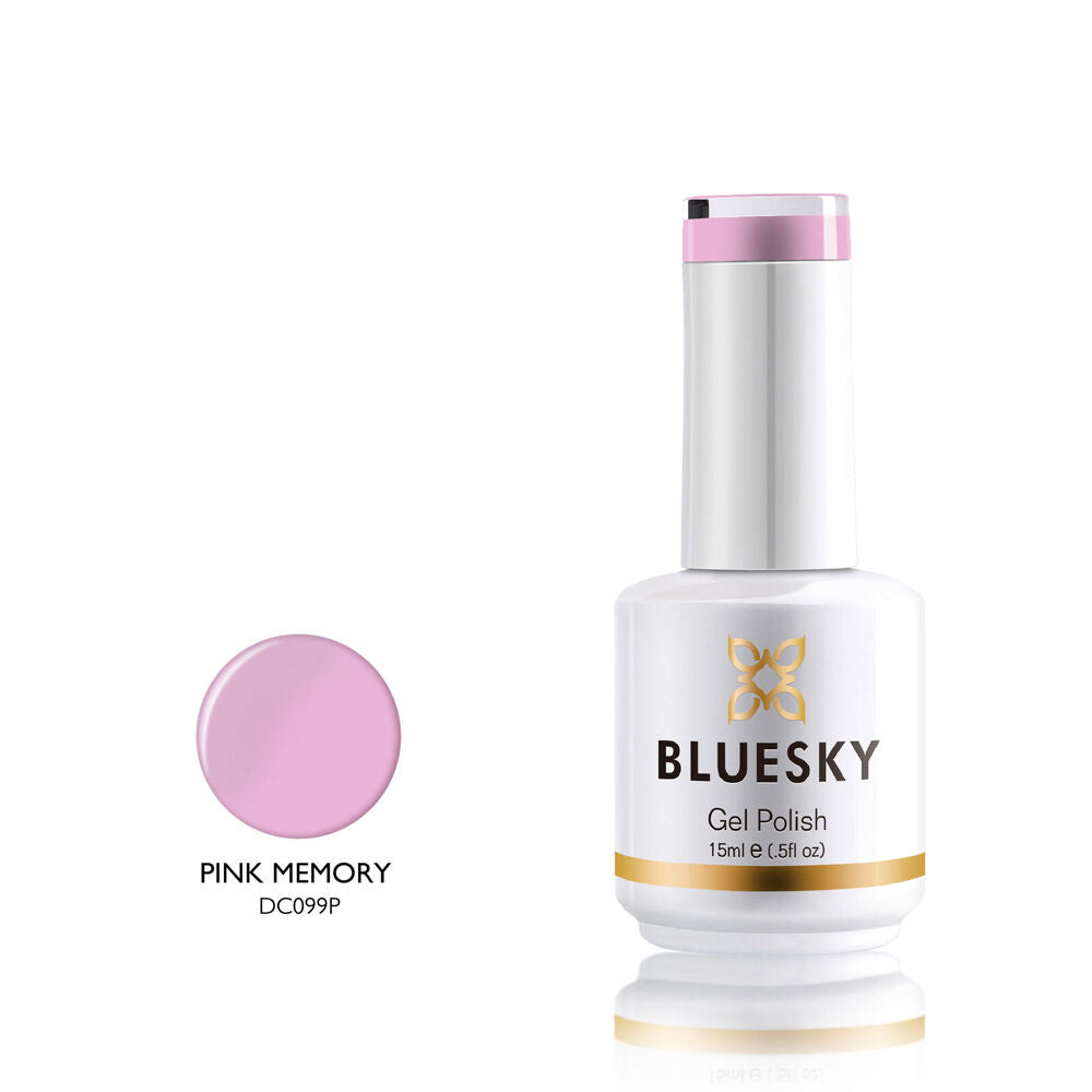 3PK Bluesky DC099 Pink Memory Purple Gel Nail Polish Manicure/Pedicure 15ml