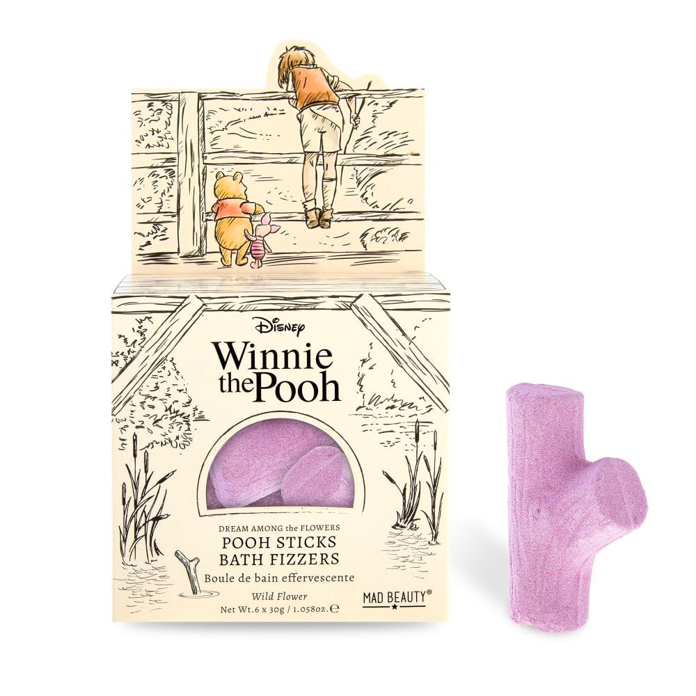 6pc Mad Beauty 30g Disney Winnie The Pooh Pooh Bath Sticks Fizzer