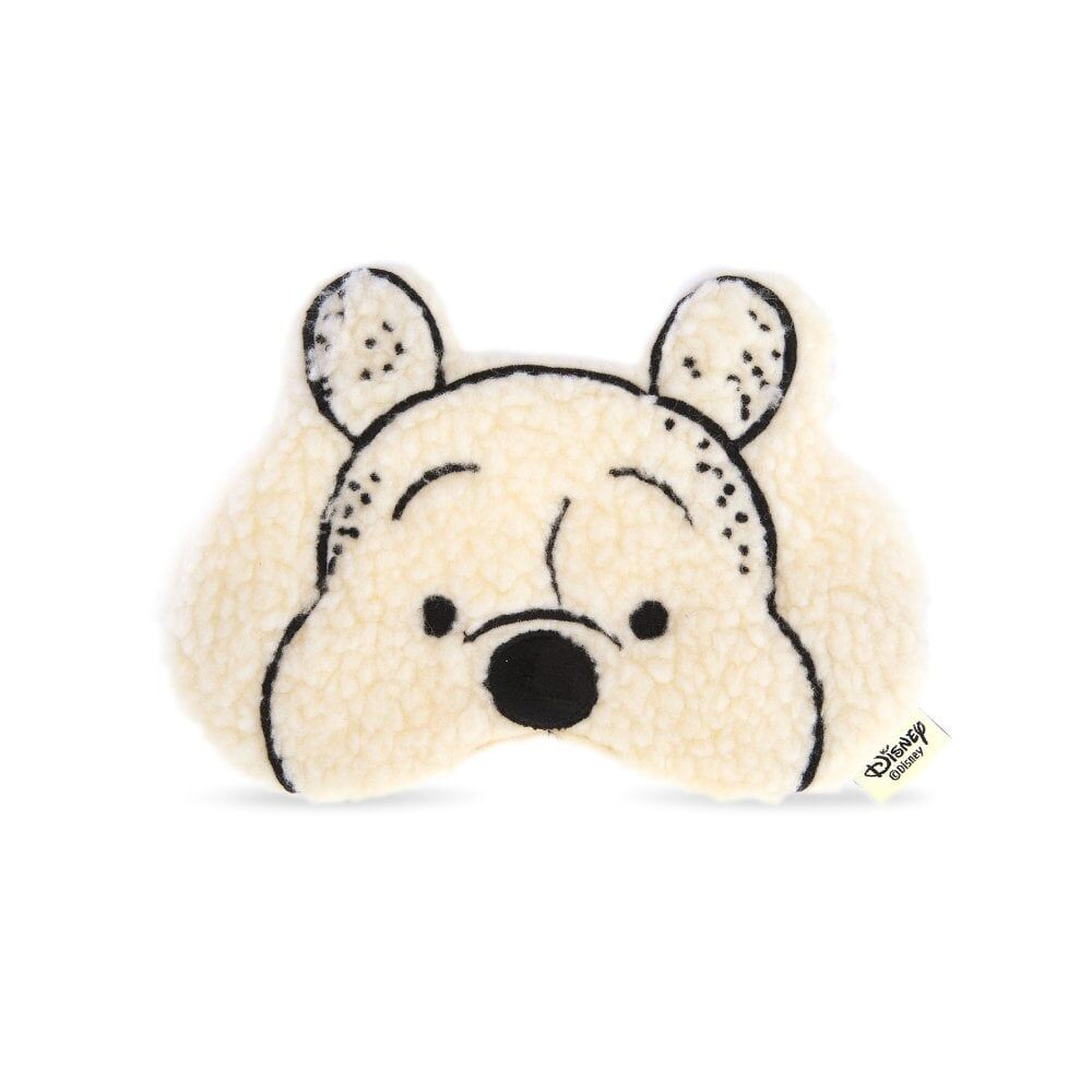 2PK Disney Winnie The Pooh Elasticated Fluffy Bedtime Sleep Face Mask Yellow