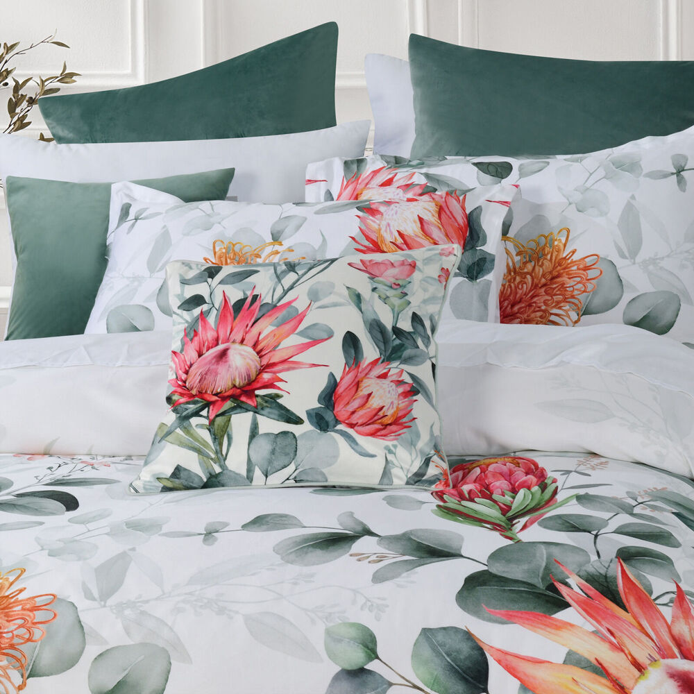 Bianca Wellingrove Cotton Sateen Quilt Cover Pillowcase Set White