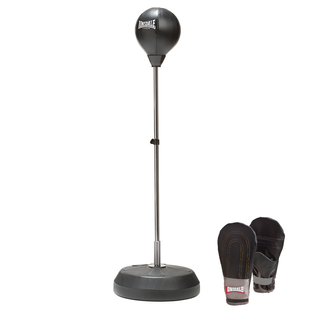 Lonsdale Boxing Speed Training Punch Ball On Stand Black