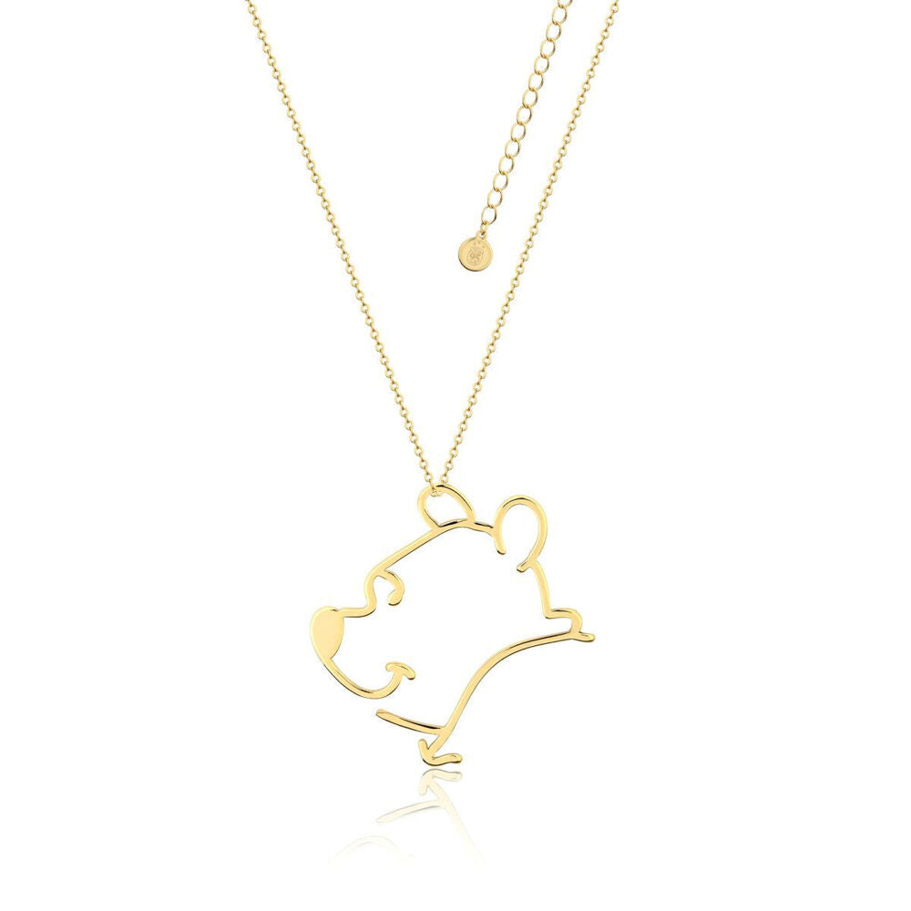 Couture Kingdom Disney Winnie The Pooh Outline Necklace - Gold