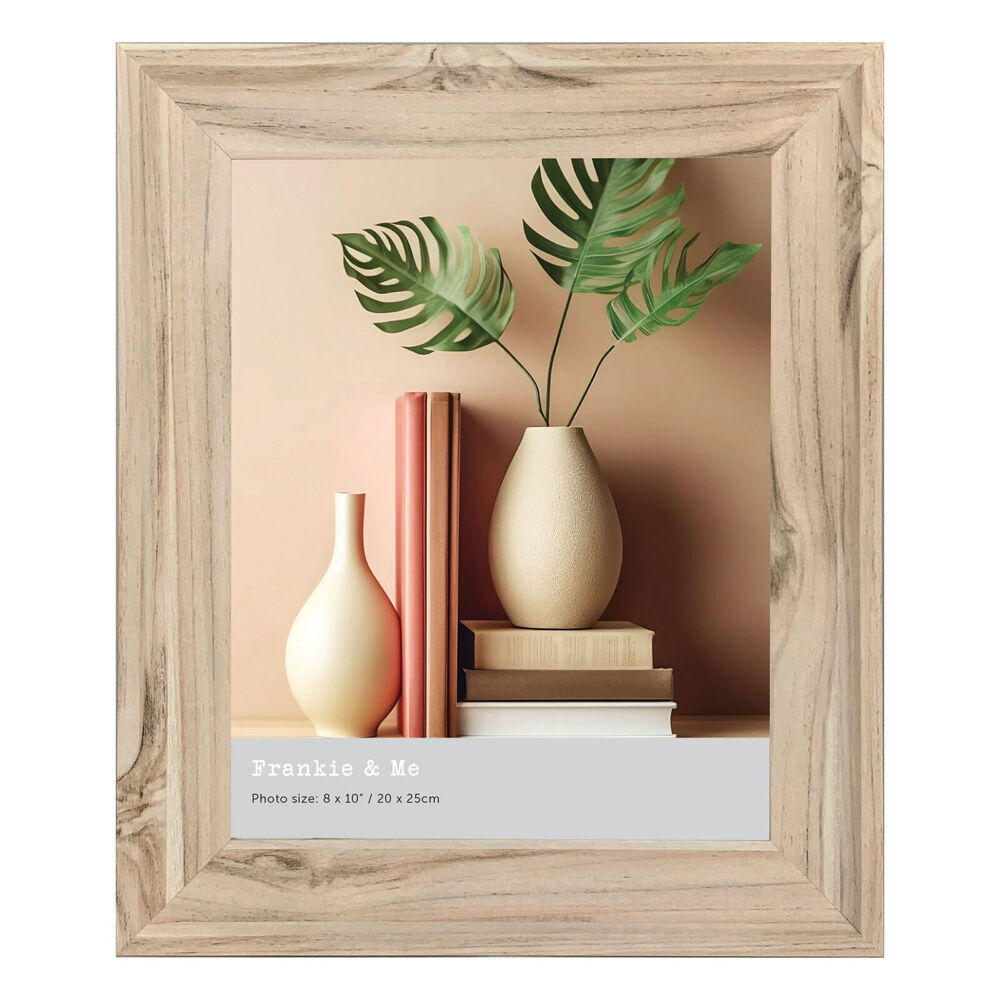 6PK Frankie & Me Standing 8x10'' Picture Frame Photo Holder Home/Office Decor Oak