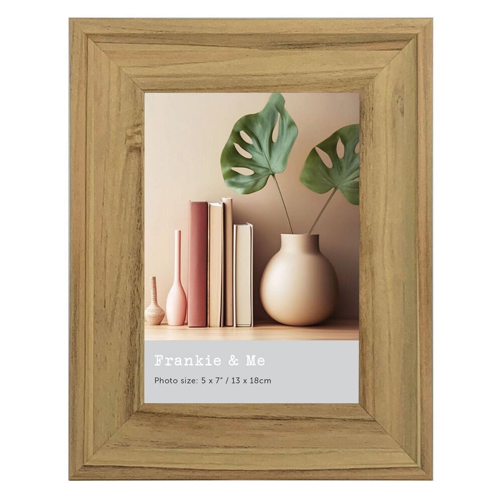 6PK Frankie & Me Standing 5x7'' Picture Frame Photo Holder Home/Office Decor Medoak