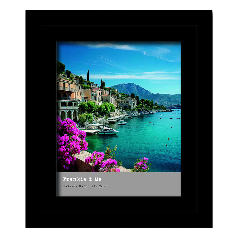 3PK Frankie & Me Wooden Split Level 8x10'' Picture Frame Home/Office Decor Black