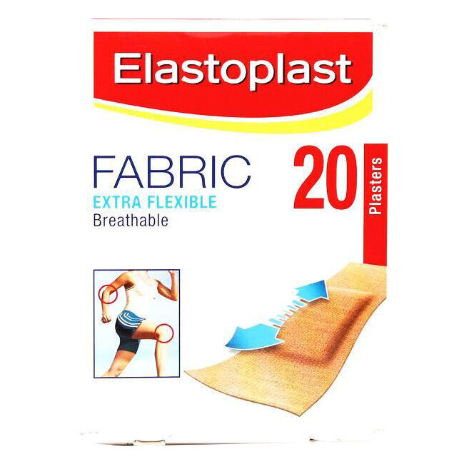 10x 20pc Elastoplast Fabric Bandaids Extra Flexible Wound Plaster
