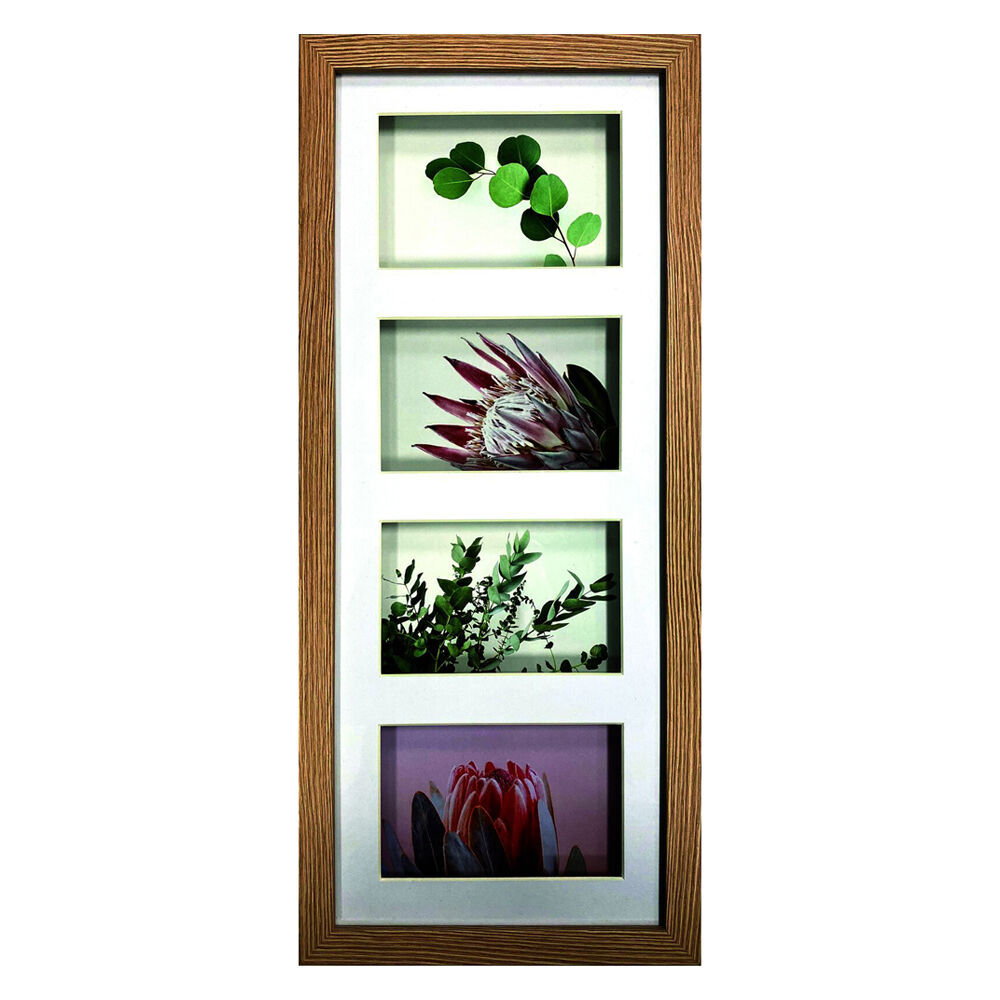 3PK Frankie & Me Shadow 8x20'' Picture Frame Photo Holder Home/Office Decor Oak