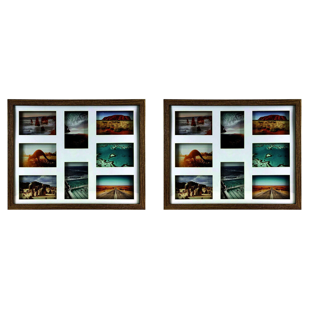 2PK Frankie & Me Shadow 16x20'' Picture Frame Photo Holder Home Decor Dark Oak