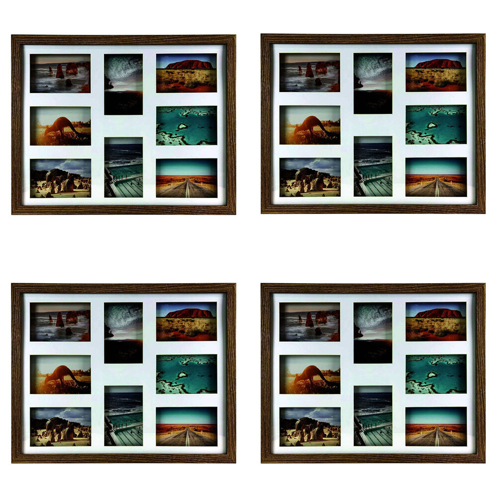 4PK Frankie & Me Shadow 16x20'' Picture Frame Photo Holder Home Decor Dark Oak