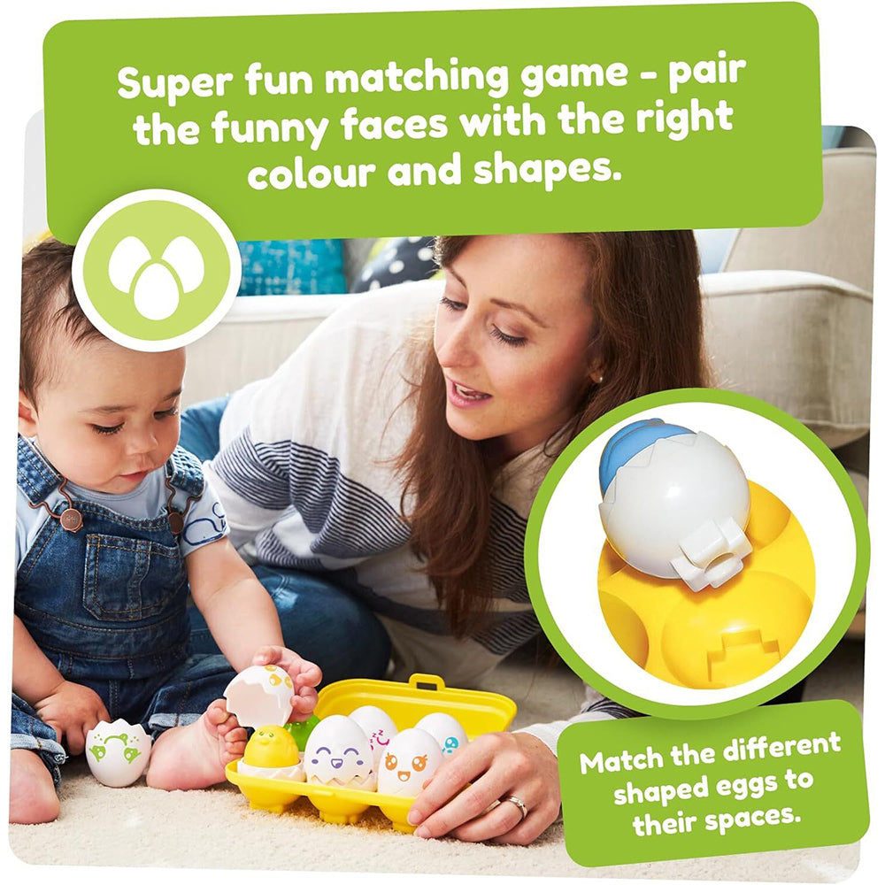 Tomy Toomies Hide & Squeak Eggs Kids/Childrens Set 6-36m
