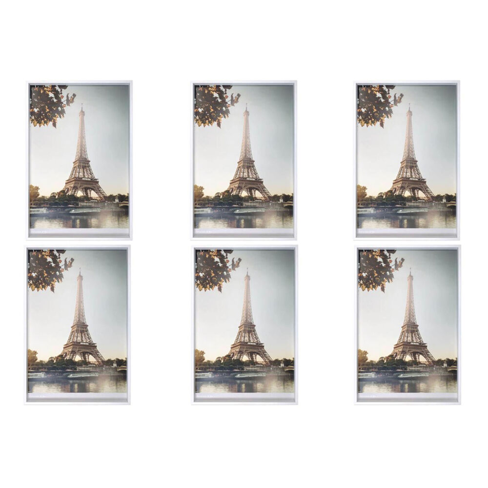 6PK Frankie & Me Wooden Poster Picture Frame Home/Office Photo Decor 50x76cm White