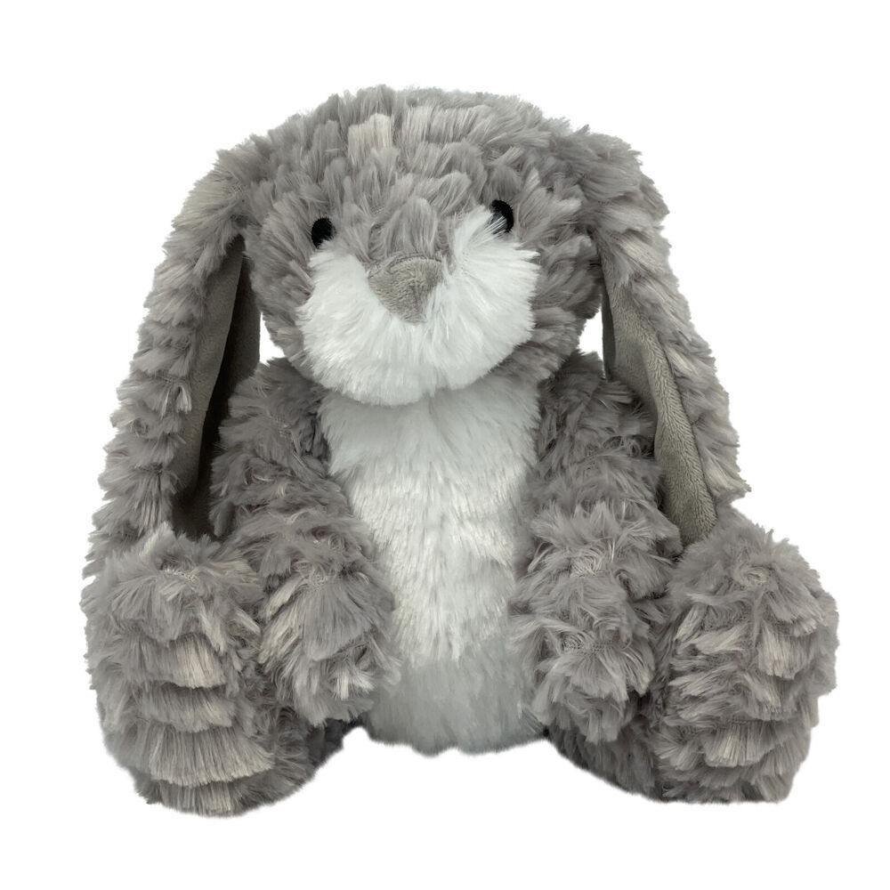 2PK Momoko Fluffy Bunny Animal Stuffed Doll Kids/Children Soft Plush Toy 23cm Grey