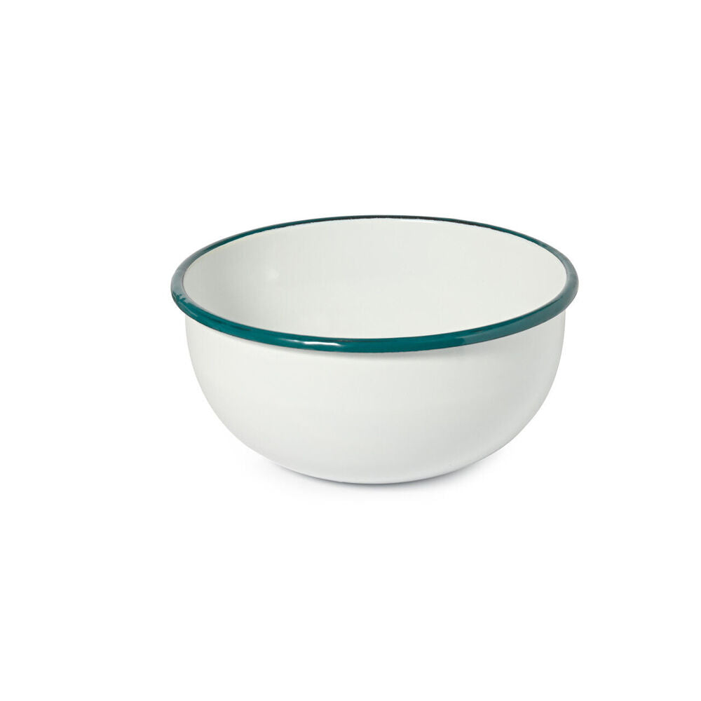 St. Clare Enamel Mixing Bowl 22cm Cooking Baking Round White