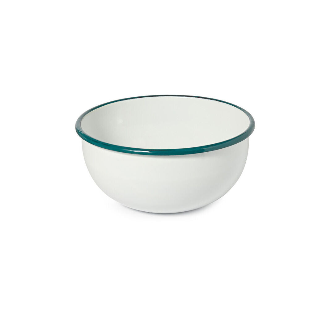 2PK St. Clare Enamel Mixing Bowl 22cm Cooking Baking Round White