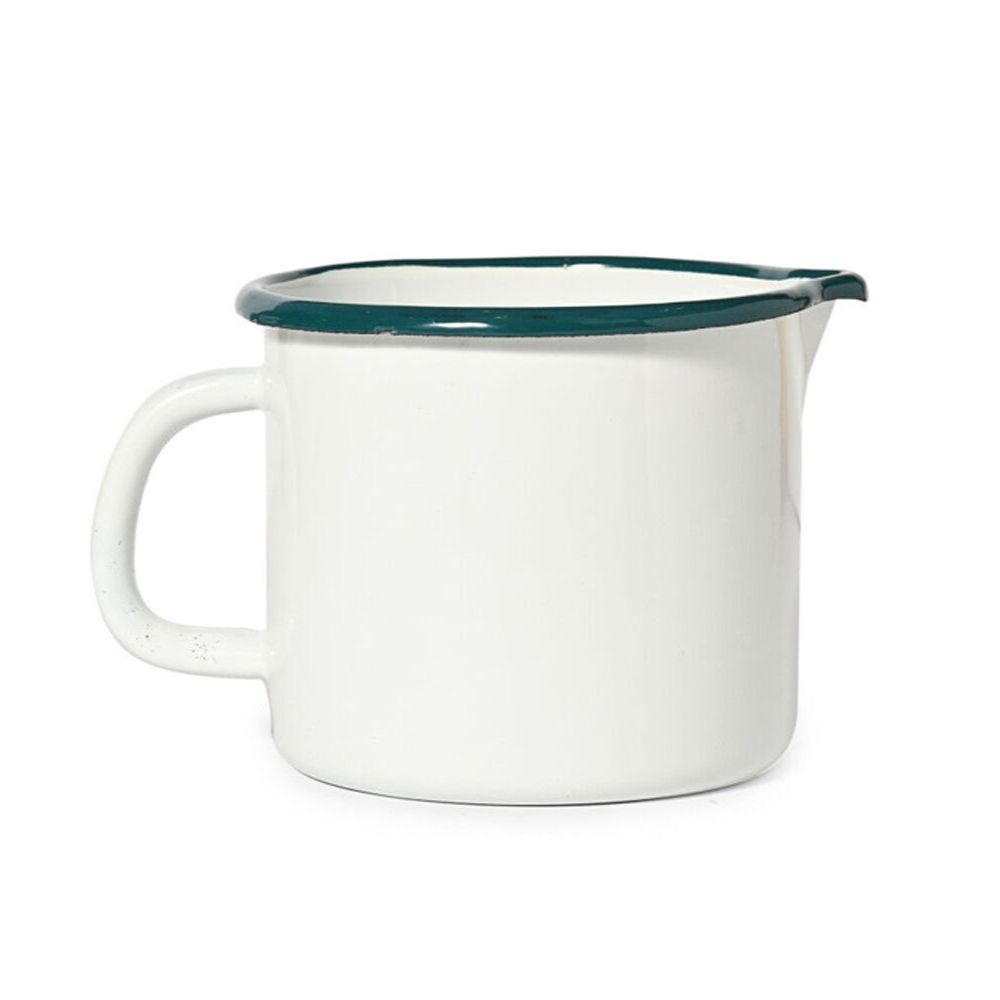 2PK St. Clare Enamel Measuring Jug 10cm Baking Utensil White