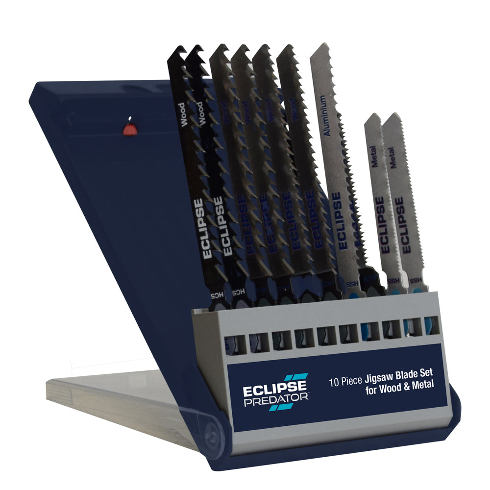 3PK 10pc Eclipse Pro Tools Predator Jigsaw Blade Set - 8 Cutting Pattern