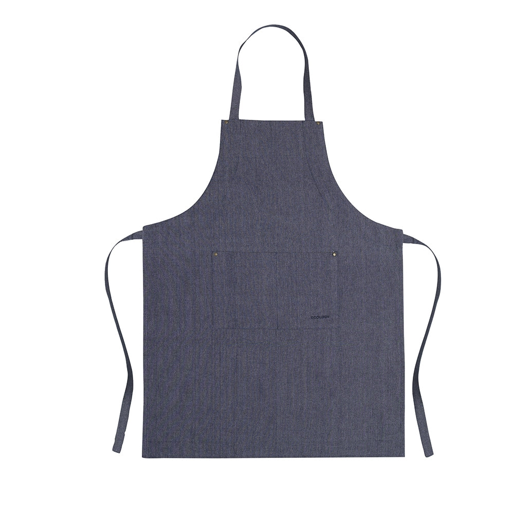 2PK Ecology Rye Adjustable Cotton Kitchen Cooking Apron 70x90cm Navy