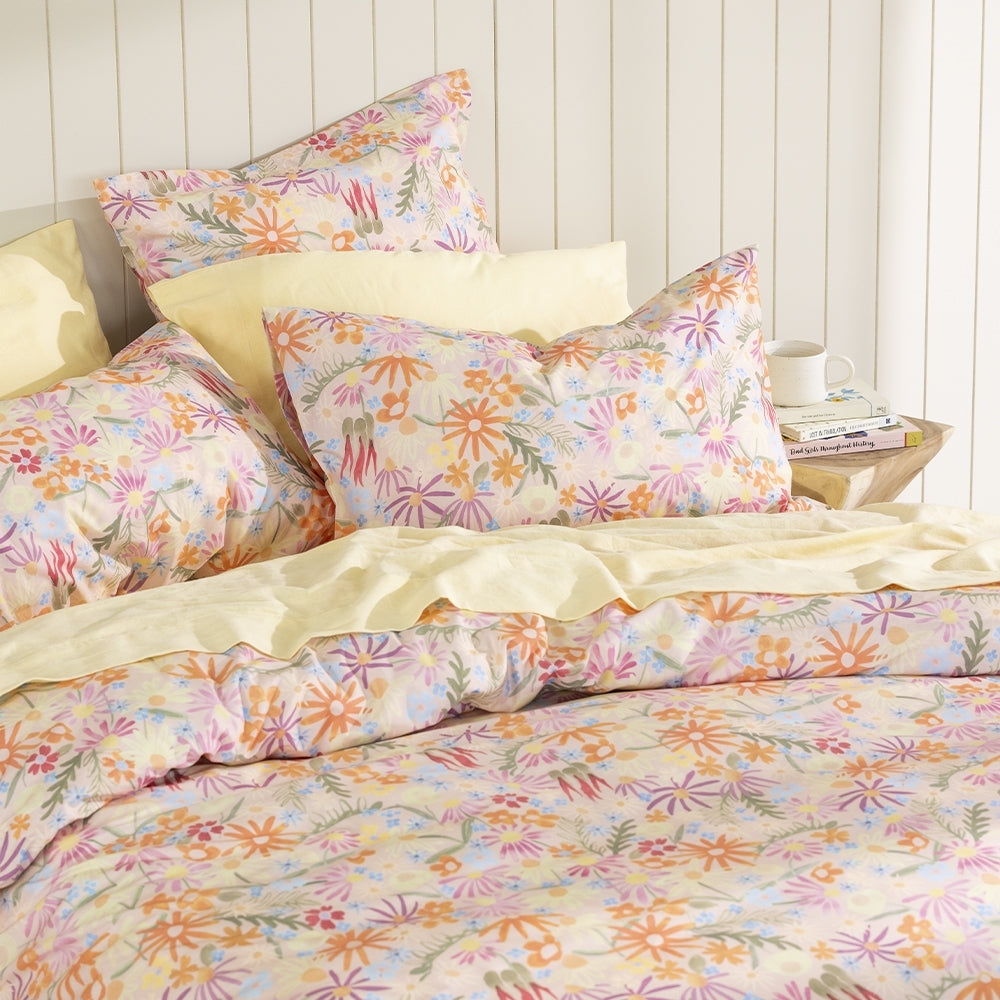 Ecology Superbloom Quilt Cover Size Queen Floral Print Bedding