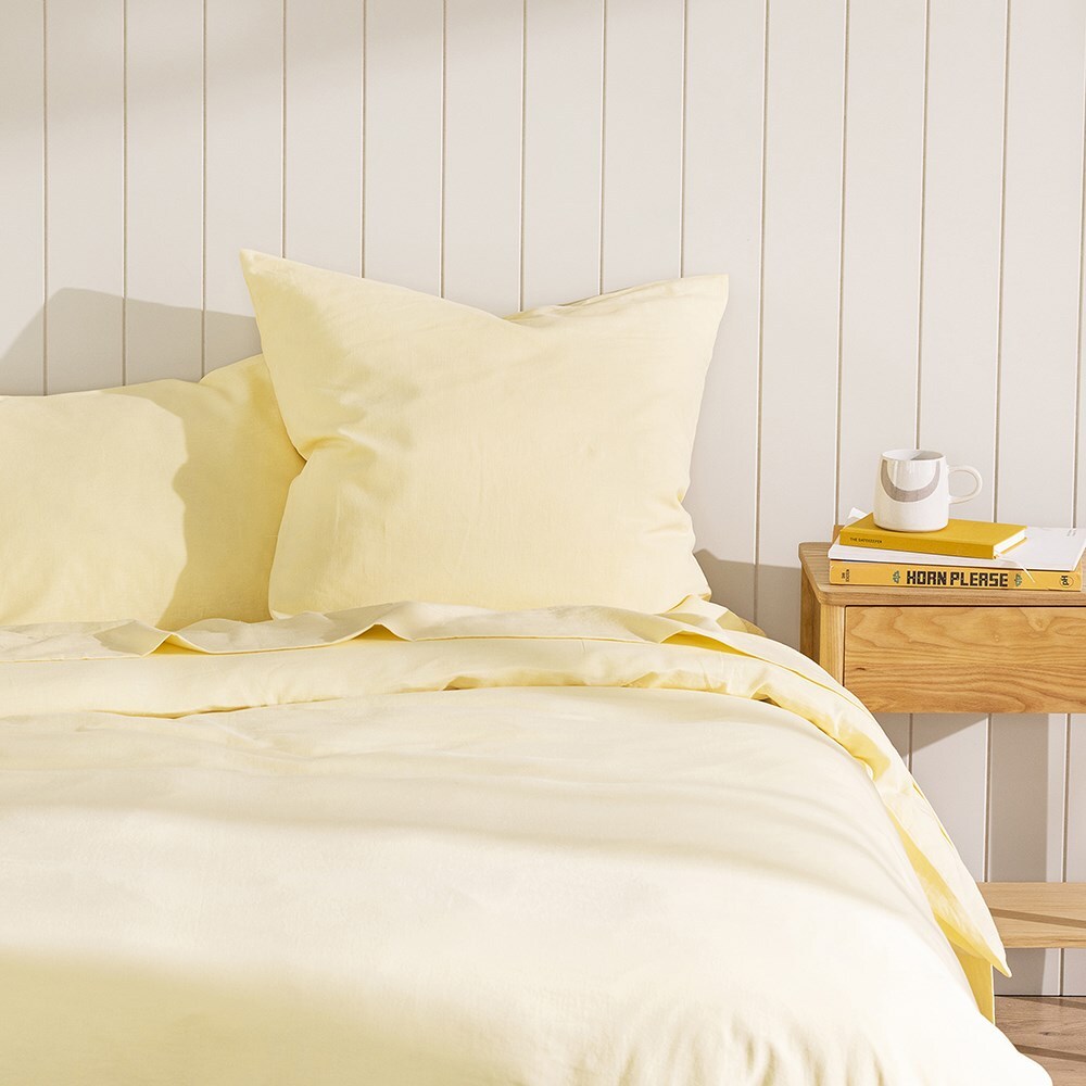 Ecology Dream Euro Pillowcase Size 65 x 65cm Dandelion Bedding