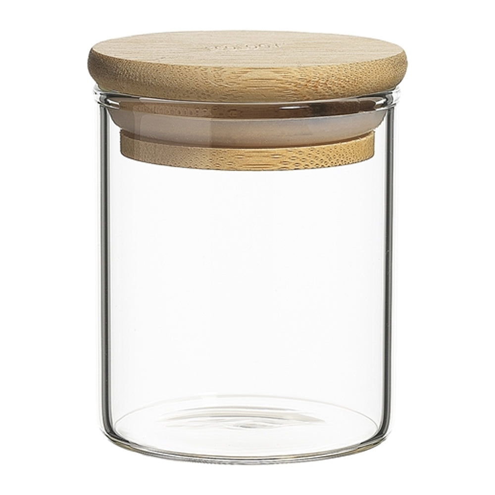 6pc Ecology Pantry 7.5cm Round Spice Jar Set w/ Bamboo Lid