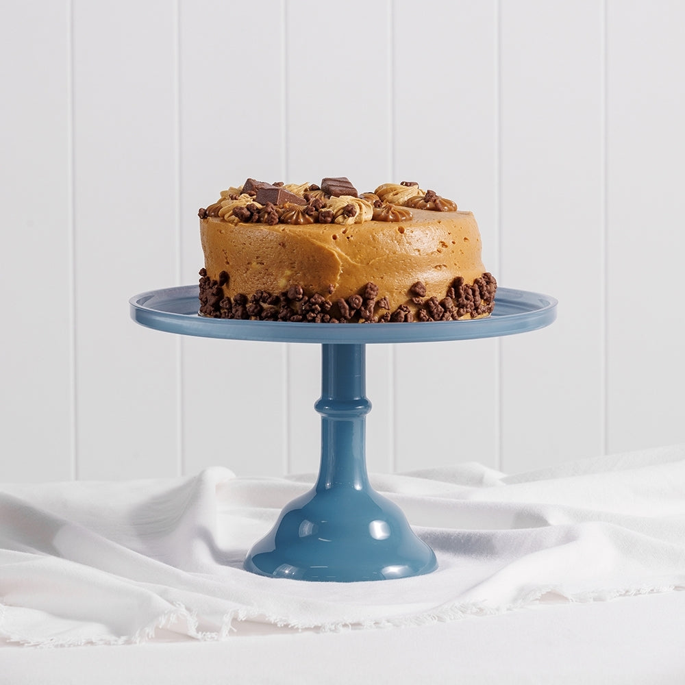 Ecology Glass Torte Cake Stand Dessert Display 29x18cm Storm Blue