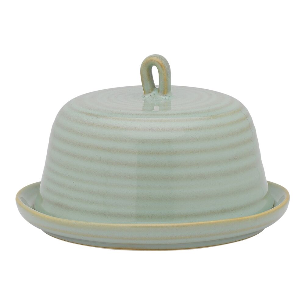 2PK Ecology Reactive Glaze Stoneware Ottawa Butter Dish 15 x 10.5 cm Midday