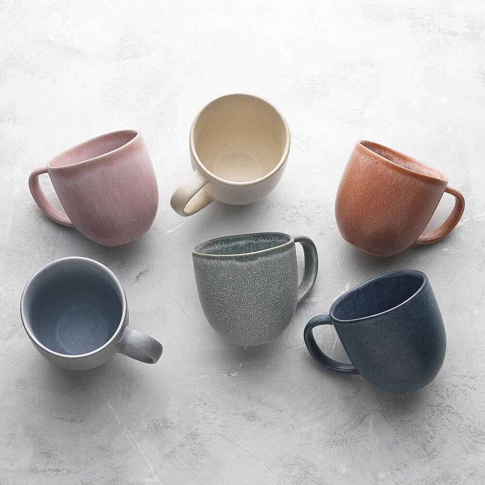 4PK Ecology Dwell Stoneware Drinking Mug Terracotta 340ml