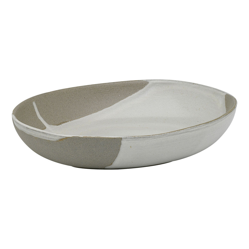 Ecology Nest Stoneware Oval Serving Bowl Tableware 26x20cm White