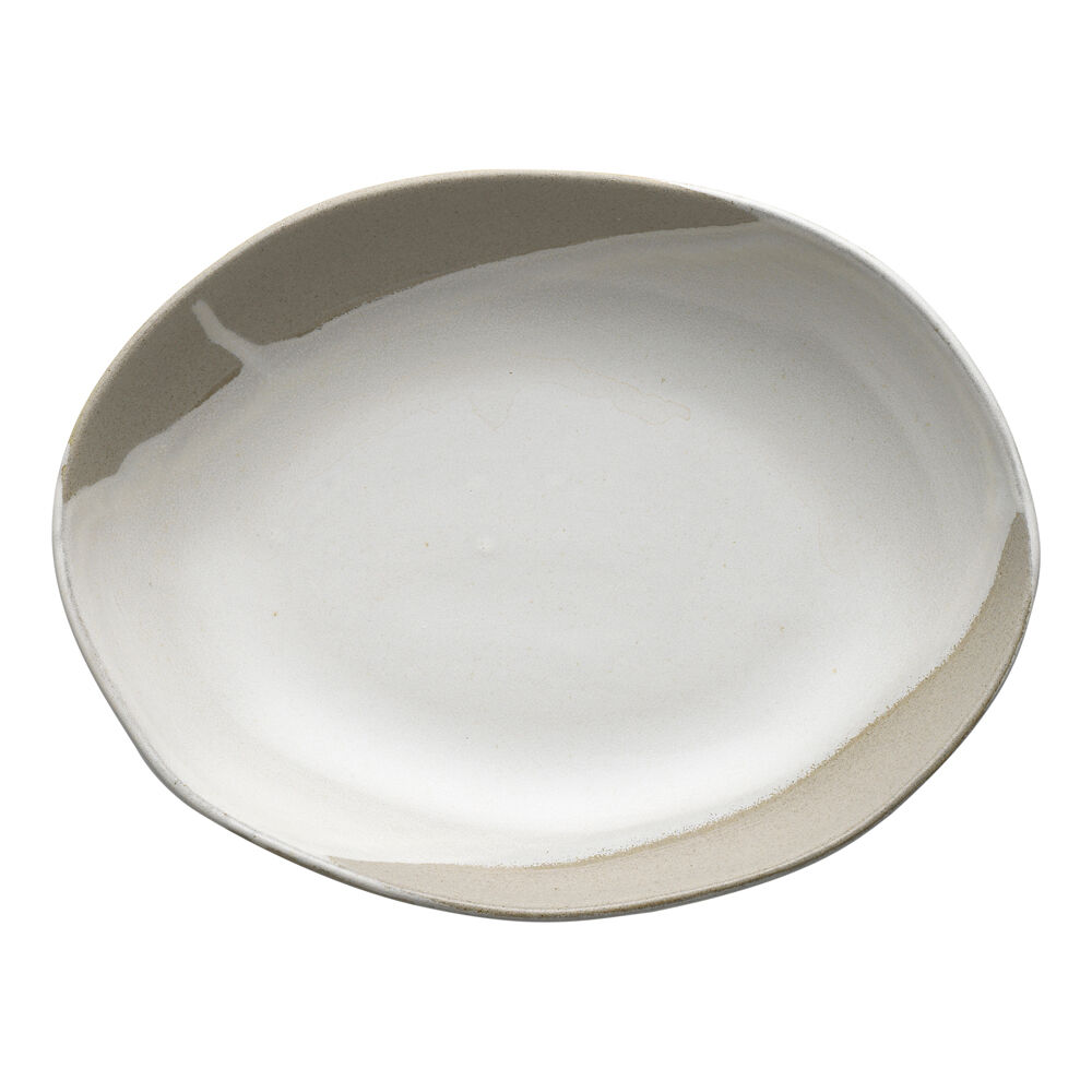 Ecology Nest Stoneware Oval Serving Bowl Tableware 26x20cm White