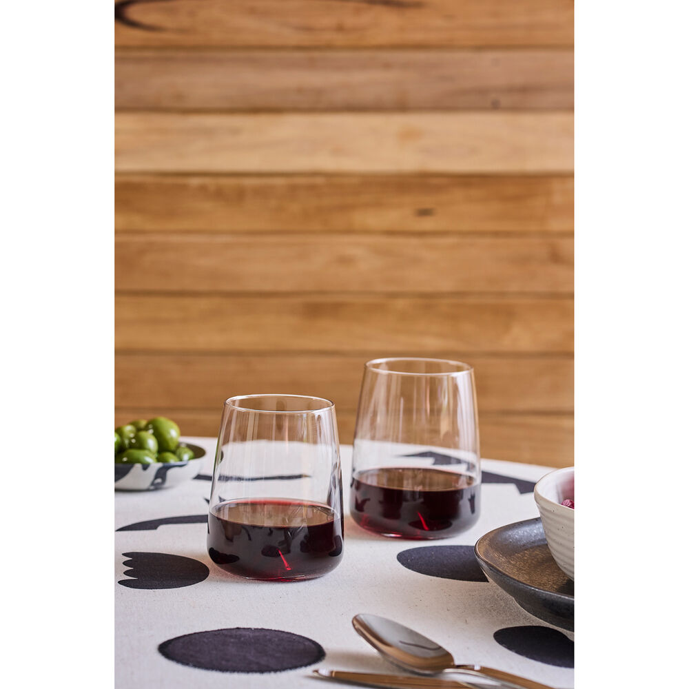 6pc Ecology Ida Stemless Wine Glasses 530ml - Clear