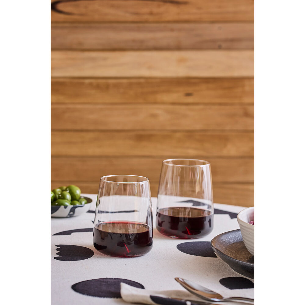 6pc Ecology Ida Stemless Wine Glasses 530ml - Clear