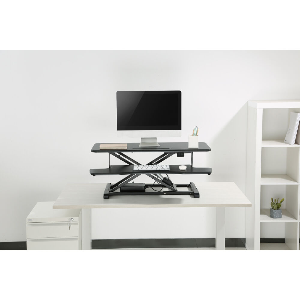 Ergovida Electric Desktop Sit/Stand Workstation 95x40cm - Black