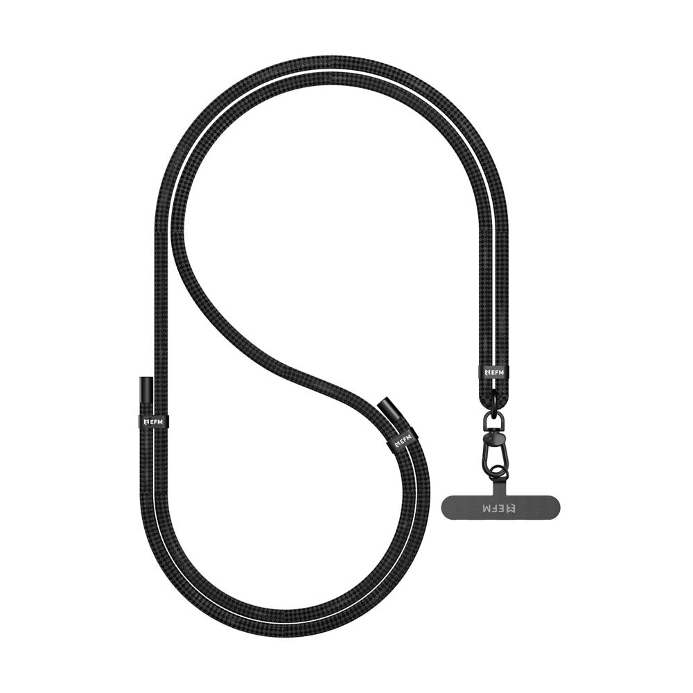 EFM Go Crossbody Hands-Free Universal Mobile Phone Lanyard Holder Black