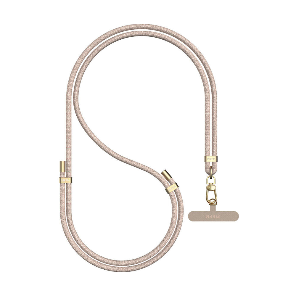 EFM Go Crossbody Hands-Free Universal Mobile Phone Lanyard Holder Gold