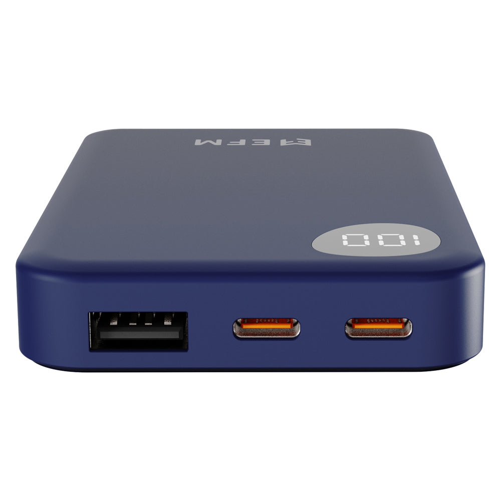 EFM Essential 5000mAh Power Bank Digital Display Universal - Blue