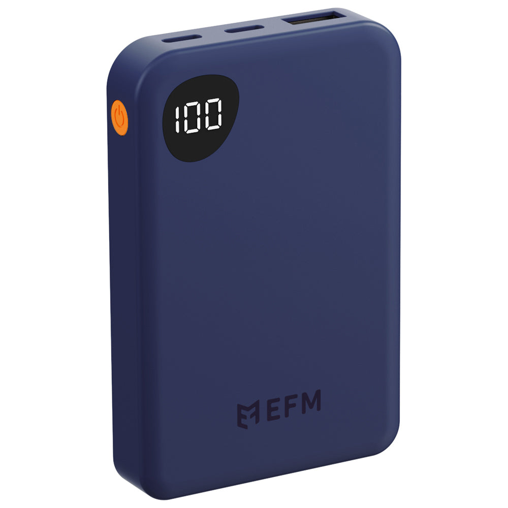 EFM Essential 5000mAh Power Bank Digital Display Universal - Blue