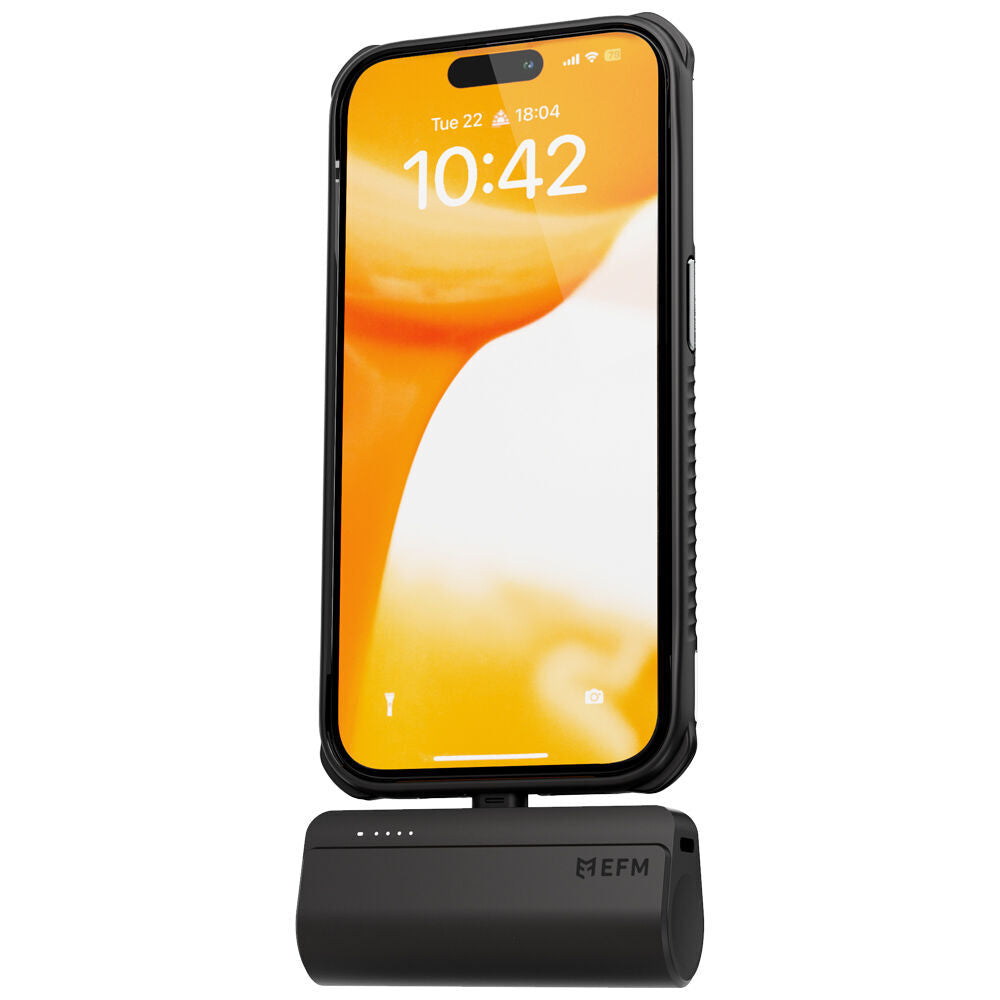 2pc EFM Power On-The-Go Powerbank 5000mAh For All USB-C Devices Black