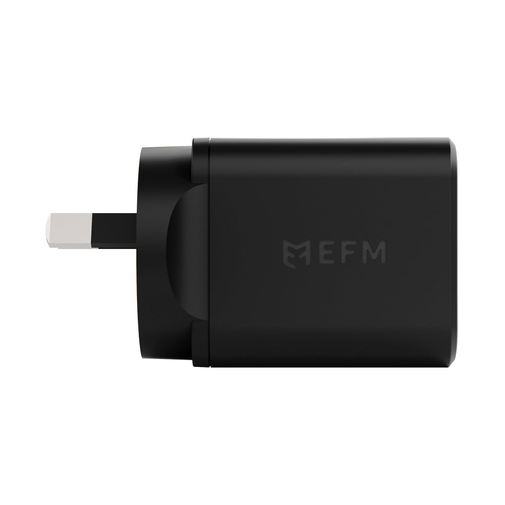 EFM Eco 40W Dual Port Mobile Phone Wall Charger - Black