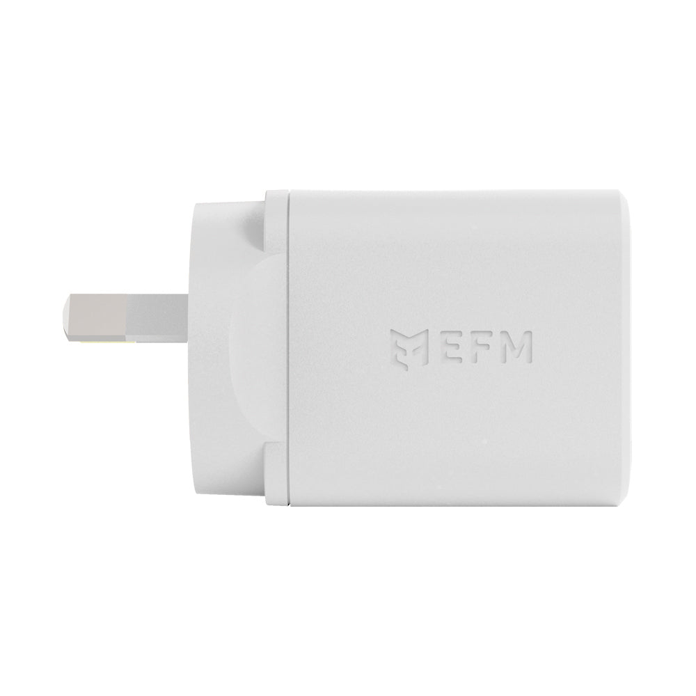 EFM Eco 40W Dual Port Mobile Phone Wall Charger - White
