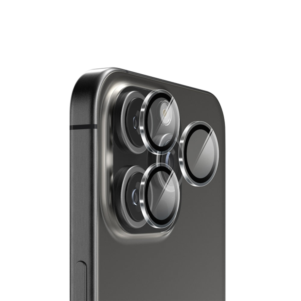 EFM Glass Camera Lens Armour For iPhone 16 Pro Clear
