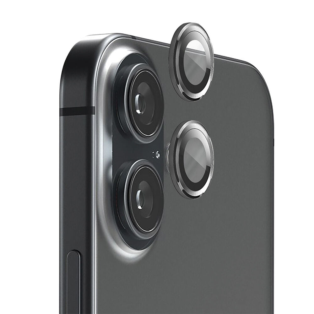 EFM Aluminium/Glass Camera Lens Protector for iPhone 17 6.3in Carbon