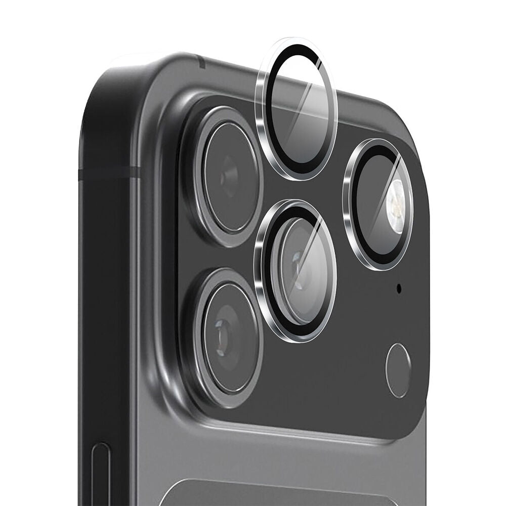 EFM Glass Camera Lens Protector For iPhone 17 Pro 6.3in & 17 Pro Max 6.9in Clear
