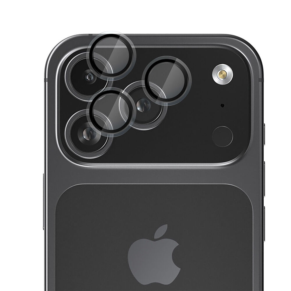 2PK EFM Camera Lens Protector For iPhone 17 Pro 6.3in & 17 Pro Max 6.9in Clear