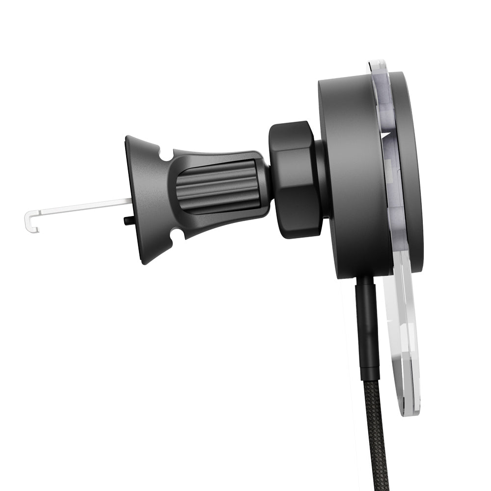 EFM Qi2 Wireless Mobile Phone Car Charger w/ Cable - Black
