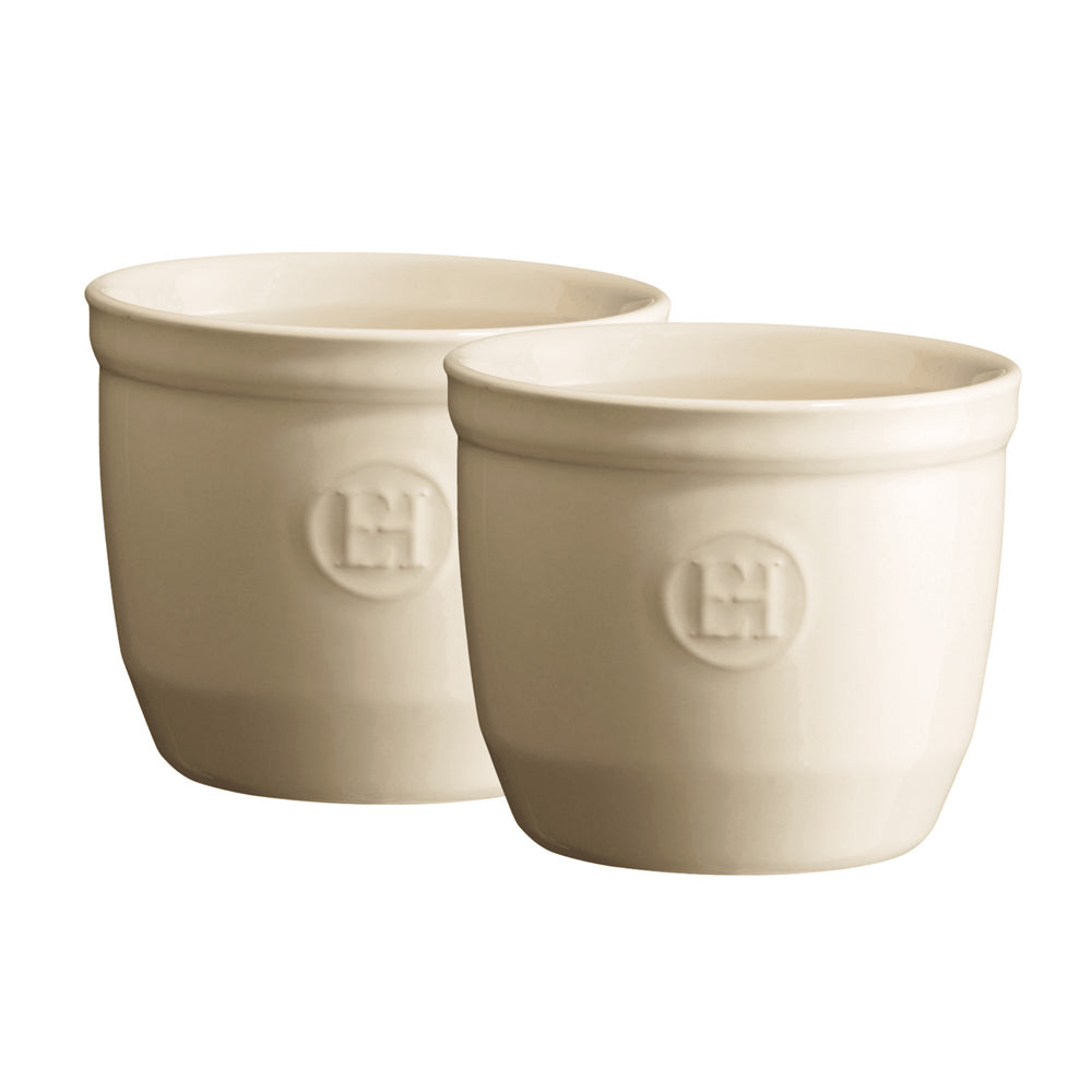 2pc Emile Henry 8cm Ceramic Ramekin Set Dessert Dish Clay