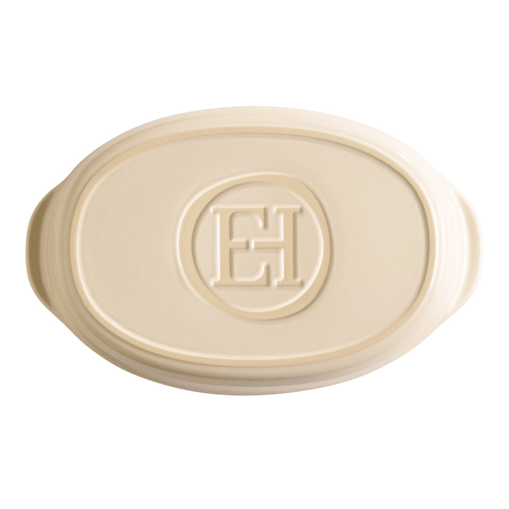 Emile Henry 28cm Ceramic Oven Baking Dish Oval Small Clay