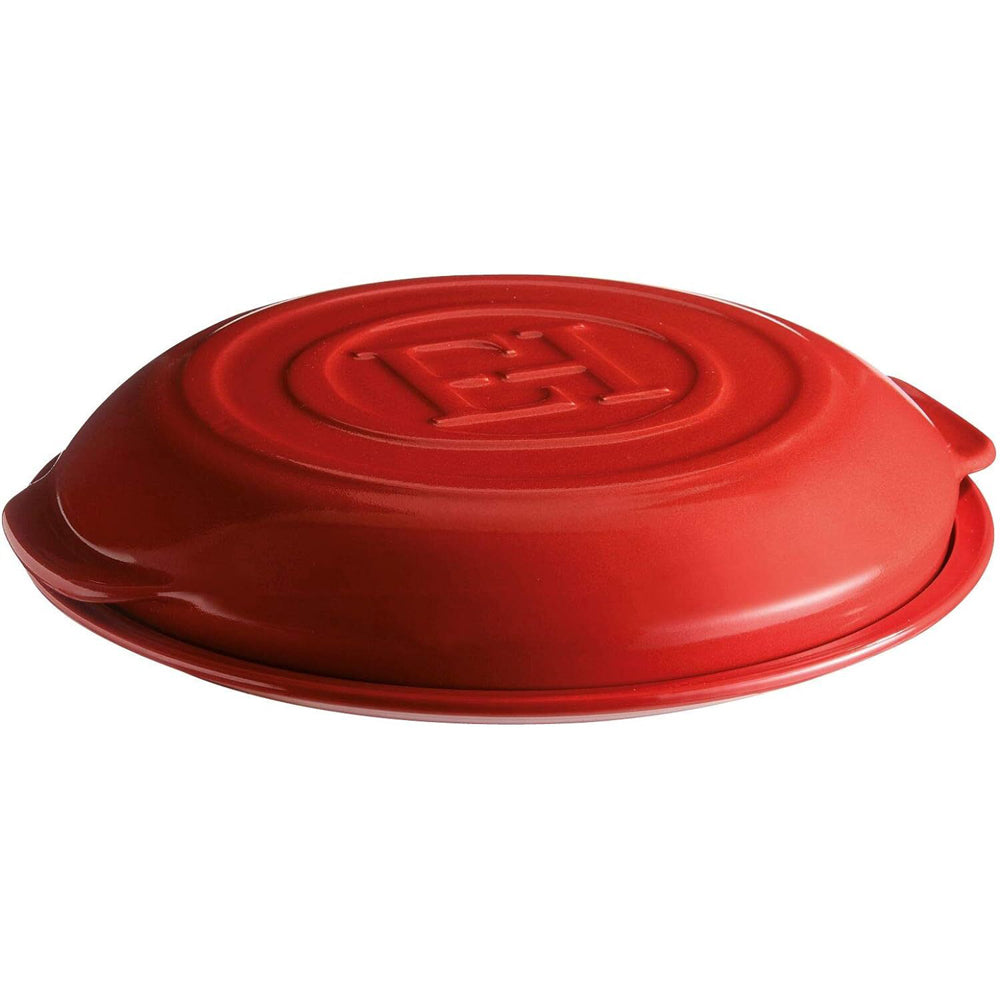 Emile Henry 34cm Tarte Tatin Set Baking Dish Burgundy