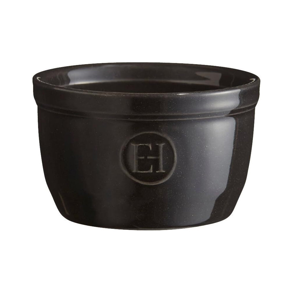 2pc Emile Henry 9cm Ceramic Ramekin Set Dessert Dish Charcoal