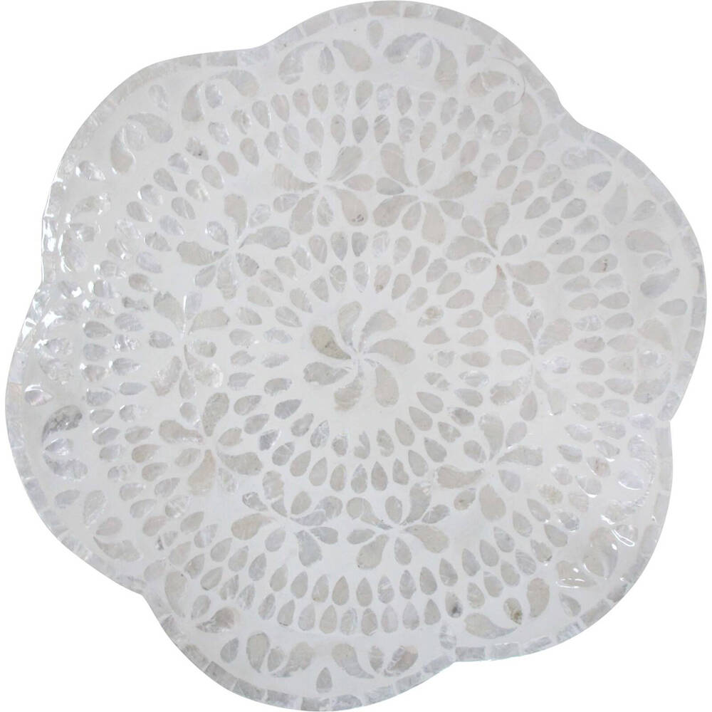 LVD Stool Chic Table Cabana Home/Lounge Decor 46x46cm - White