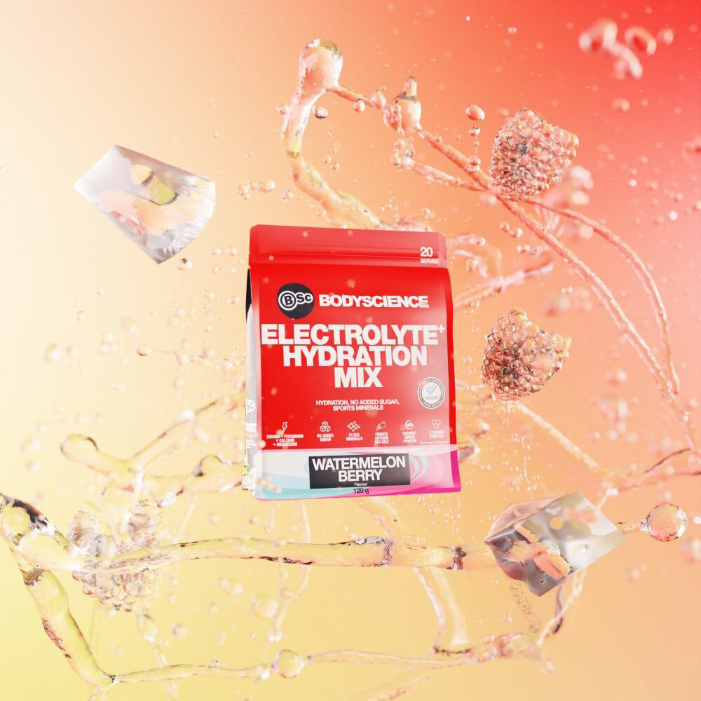 BSc Electrolyte+ Hydration Drink Mix 20 Serves 120g Watermelon Berry